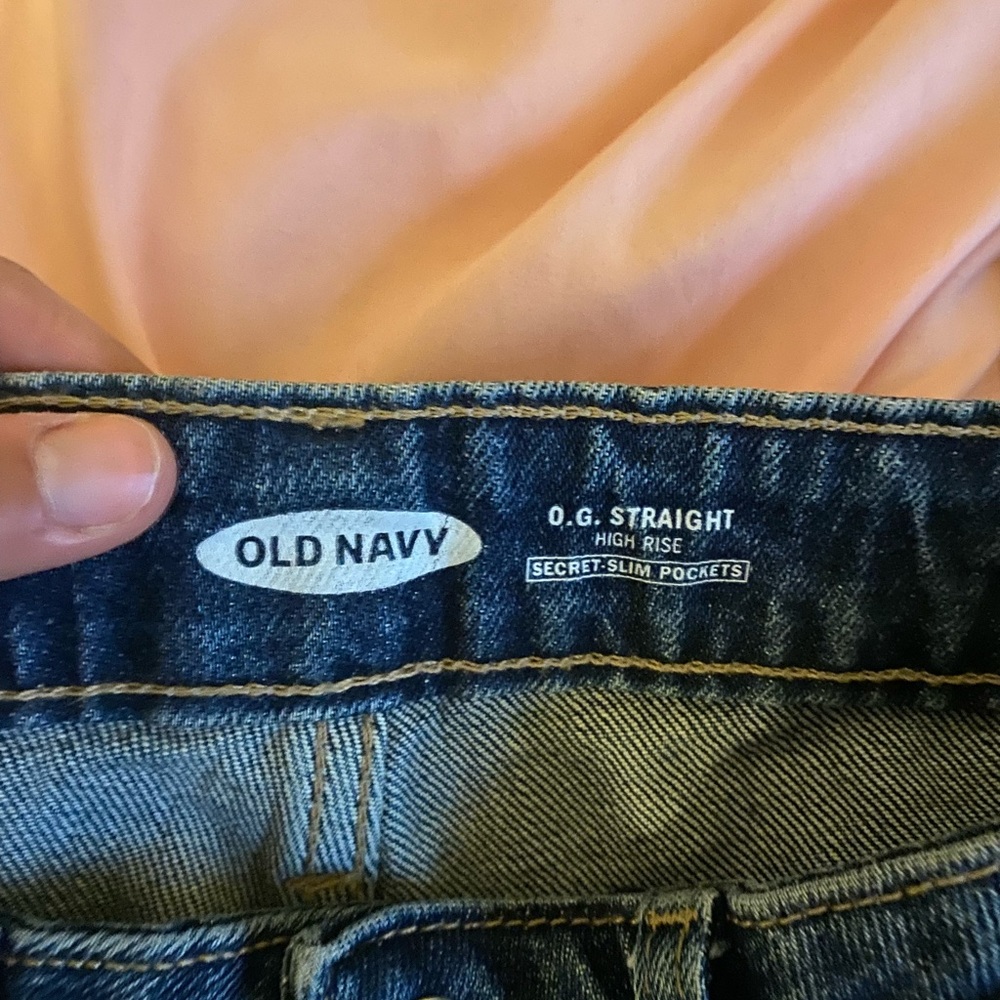 Straight leg ripped jeans from old navy